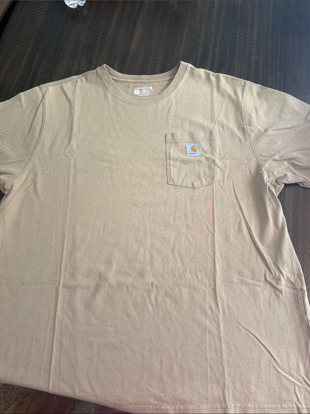 Carhartt Men’s Tan Pocket T-Shirt XL